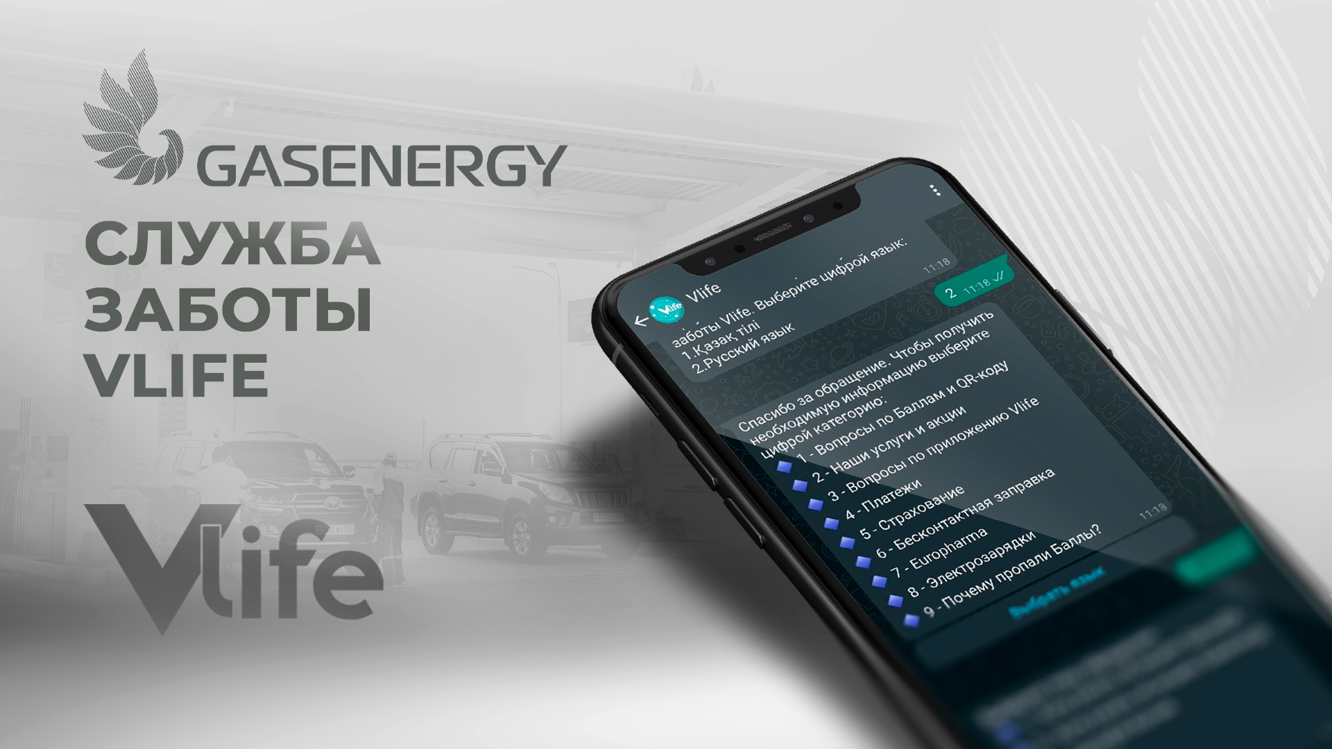 СЛУЖБА ЗАБОТЫ VLIFE - GASENERGY